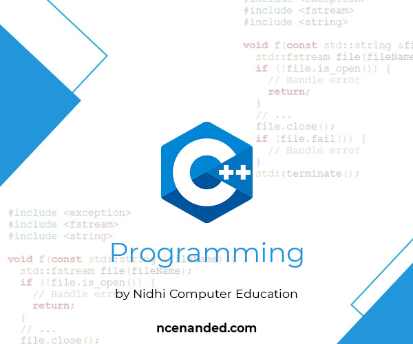 cpp c++ programming at nidhi computer nanded